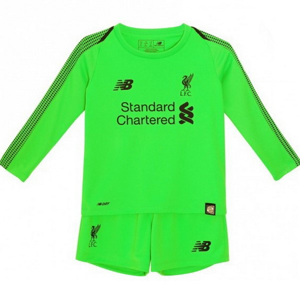 Camiseta Liverpool Segunda Portero ML Niño 2018-2019 Verde